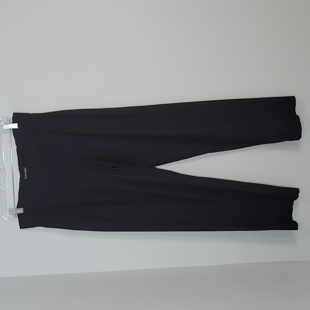 Eileen Fisher Black Straight Leg Pull On Pants Size Small